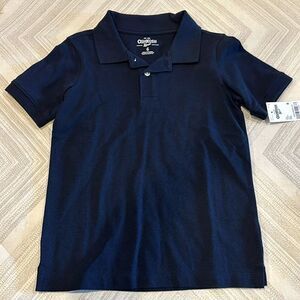 OshKosh B’gosh Navy Blue Boys Collared Short Sleeve Shirt